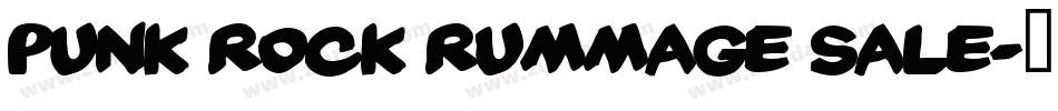 punk rock rummage sale字体转换